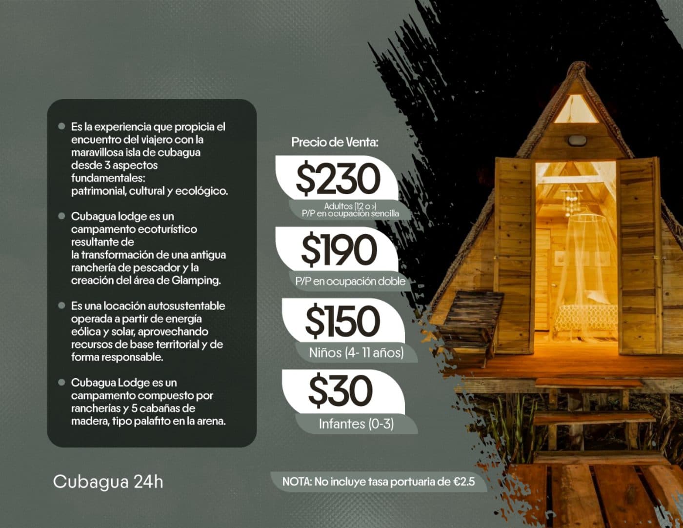 Cubagua 24h · Glamping — lámina 2 del catálogo