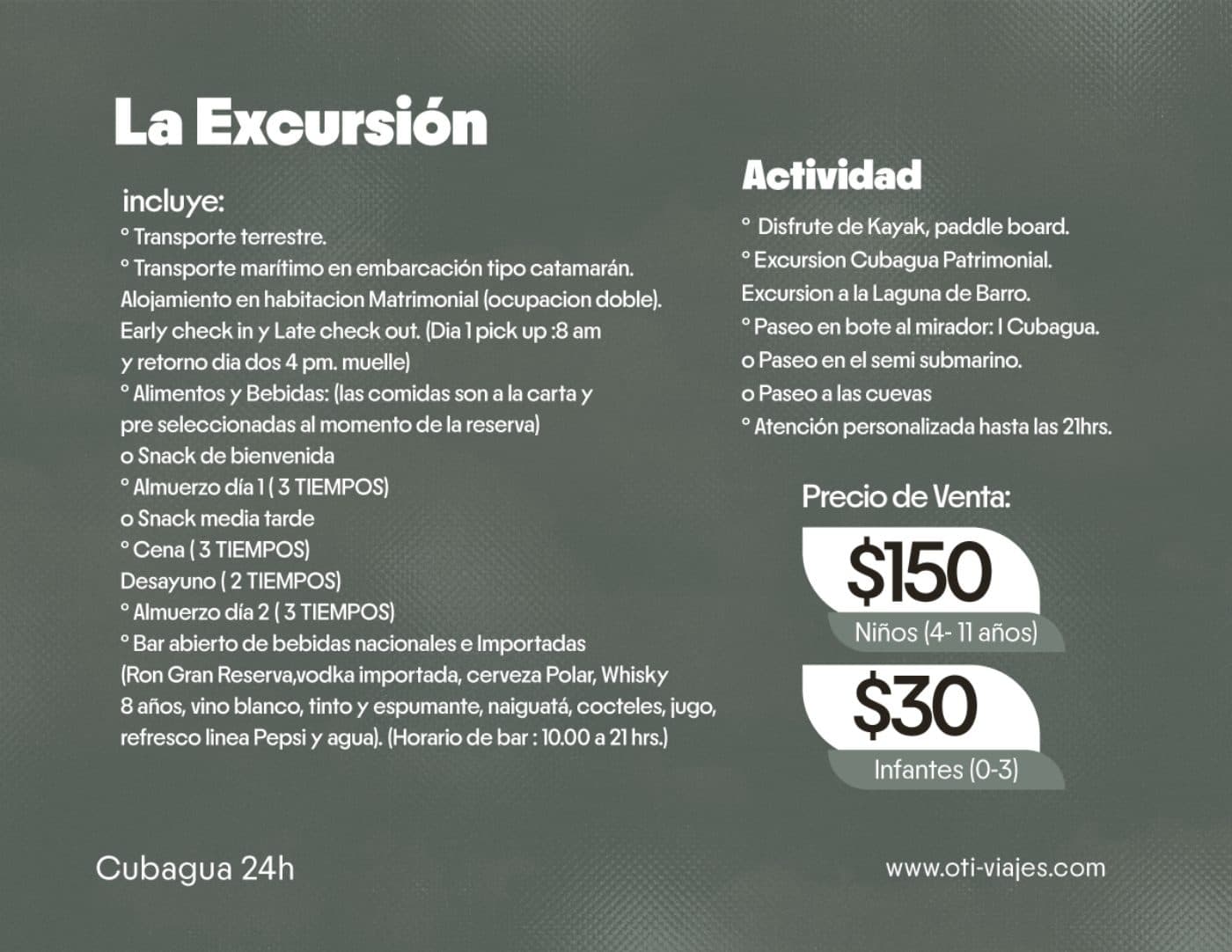 Cubagua 24h · Glamping — lámina 4 del catálogo