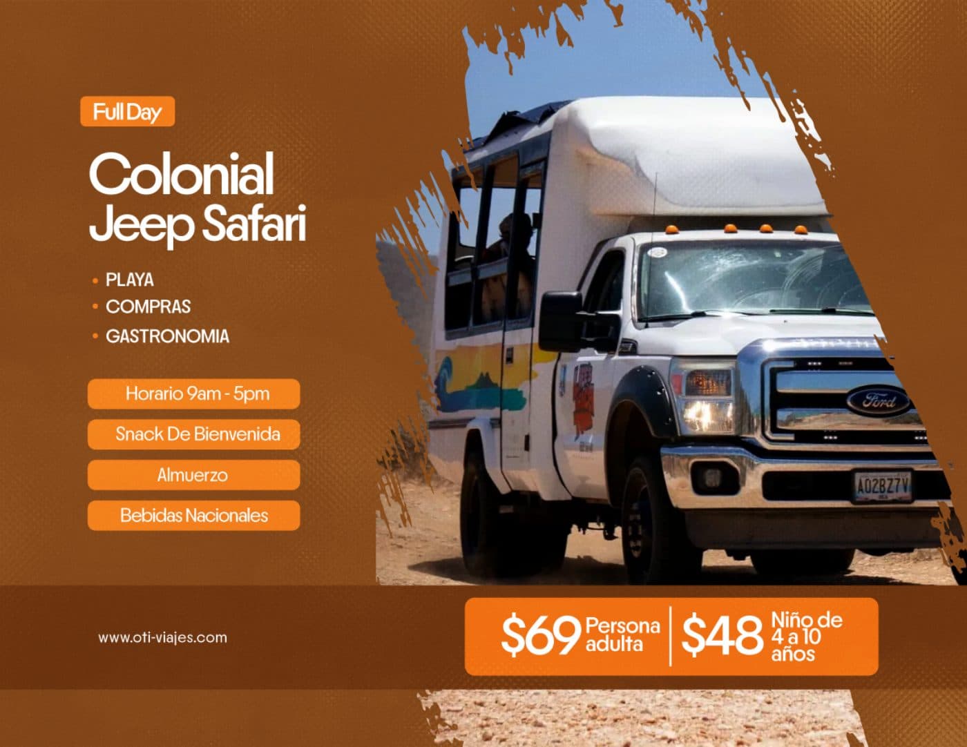 Colonial Jeep Safari · Tesoros del Este